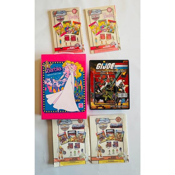 Lot of Mini Micro Figures Books Fashion Case Barbie GI JOE Masters of Universe - Picture 3 of 4